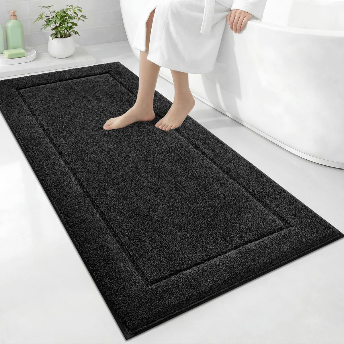 Extra Soft Bathroom Rug 30" x 60", Bath Mat, Shower Runner Rug