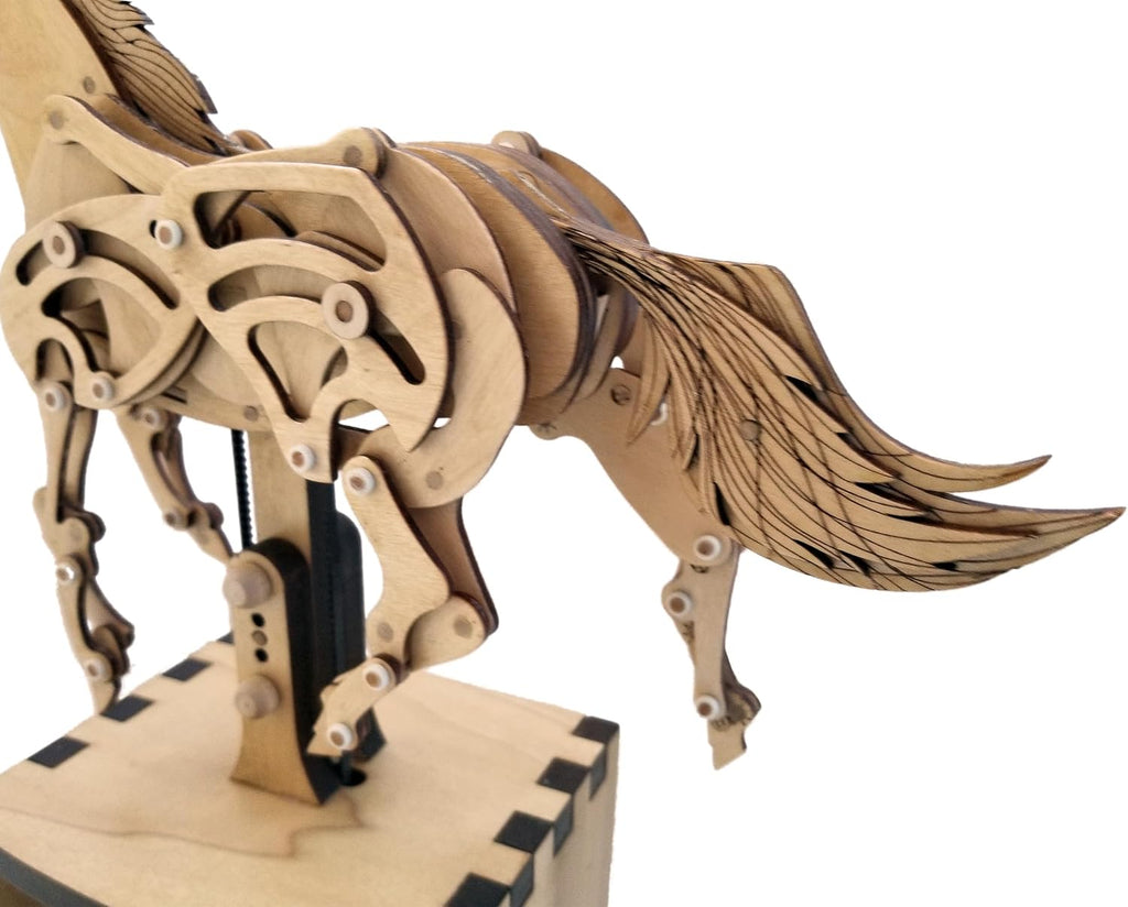 Abong 3D Wood Craft Mechanical Horse Automation Model | 221 Pieces of Precise Cuts of Plywood | Includes an Illustrated Instruction Book