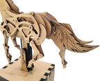 Abong 3D Wood Craft Mechanical Horse Automation Model | 221 Pieces of Precise Cuts of Plywood | Includes an Illustrated Instruction Book
