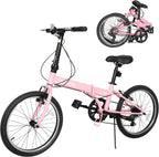 Betterland 20 inch Folding Bike, Foldable Bicycle for Adults with 7 Speed Derailleur, Lightweight Collapsible Bicycle for City Commuting, Fold Up Bike Men Women Teenagers