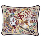 Catstudio Texas A&M Aggies Hand Embroidered Throw Pillow