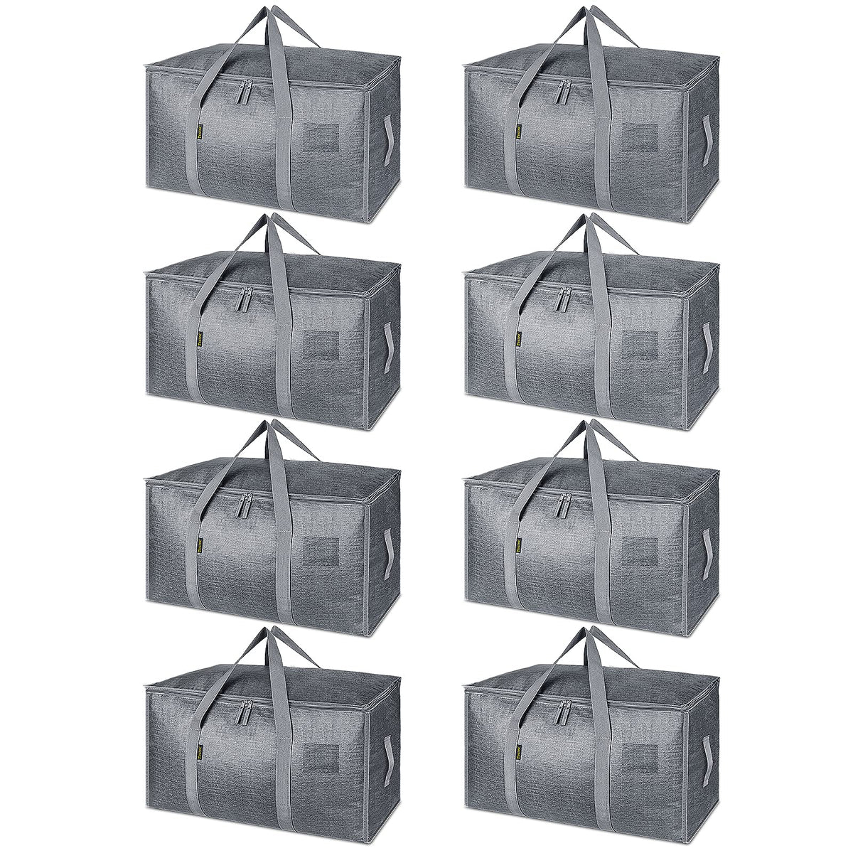 BALEINE 16-Pack Oversized Moving Bags with Reinforced Handles, Heavy-Duty Storage Tote for Clothes, Moving Supplies (Clear, 16-Pack)