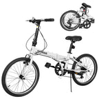 Betterland 20 inch Folding Bike, Foldable Bicycle for Adults with 7 Speed Derailleur, Lightweight Collapsible Bicycle for City Commuting, Fold Up Bike Men Women Teenagers