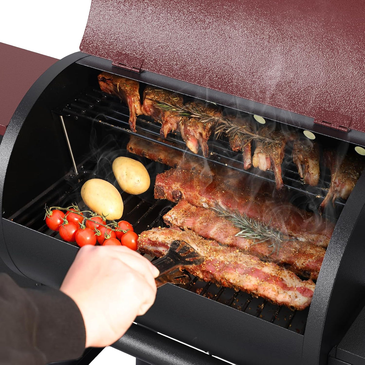 Jocoevol Pellet Smoker Grill Wood Pellet Grill Electric BBQ Grill Smoker