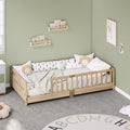 Full Montessori Floor Bed with Rails