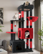Globlazer Heavy Duty Cat Trees for Big Cats Maine Coon, F61, Light Grey