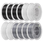 Creality Hyper PLA Filament 1.75mm, Black, 4-Pack, 4KG