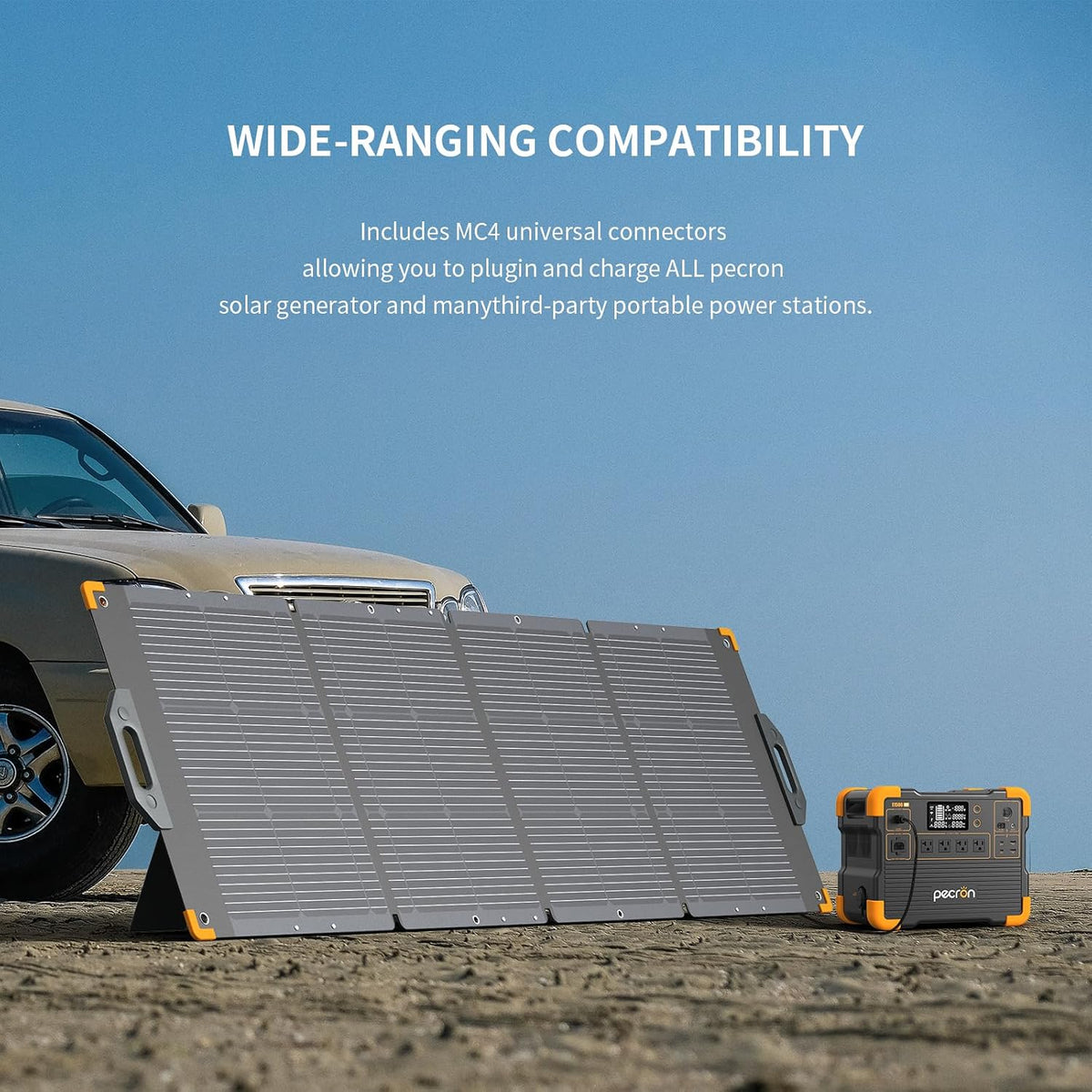 PECRON 300 Watt Solar Panel, Portable Solar Panel for Power Station