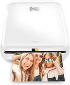 KODAK Step Printer Wireless Mobile Photo Printer with Zink Zero Ink Technology & Kodak App for iOS & Android (White) Gift Bundle