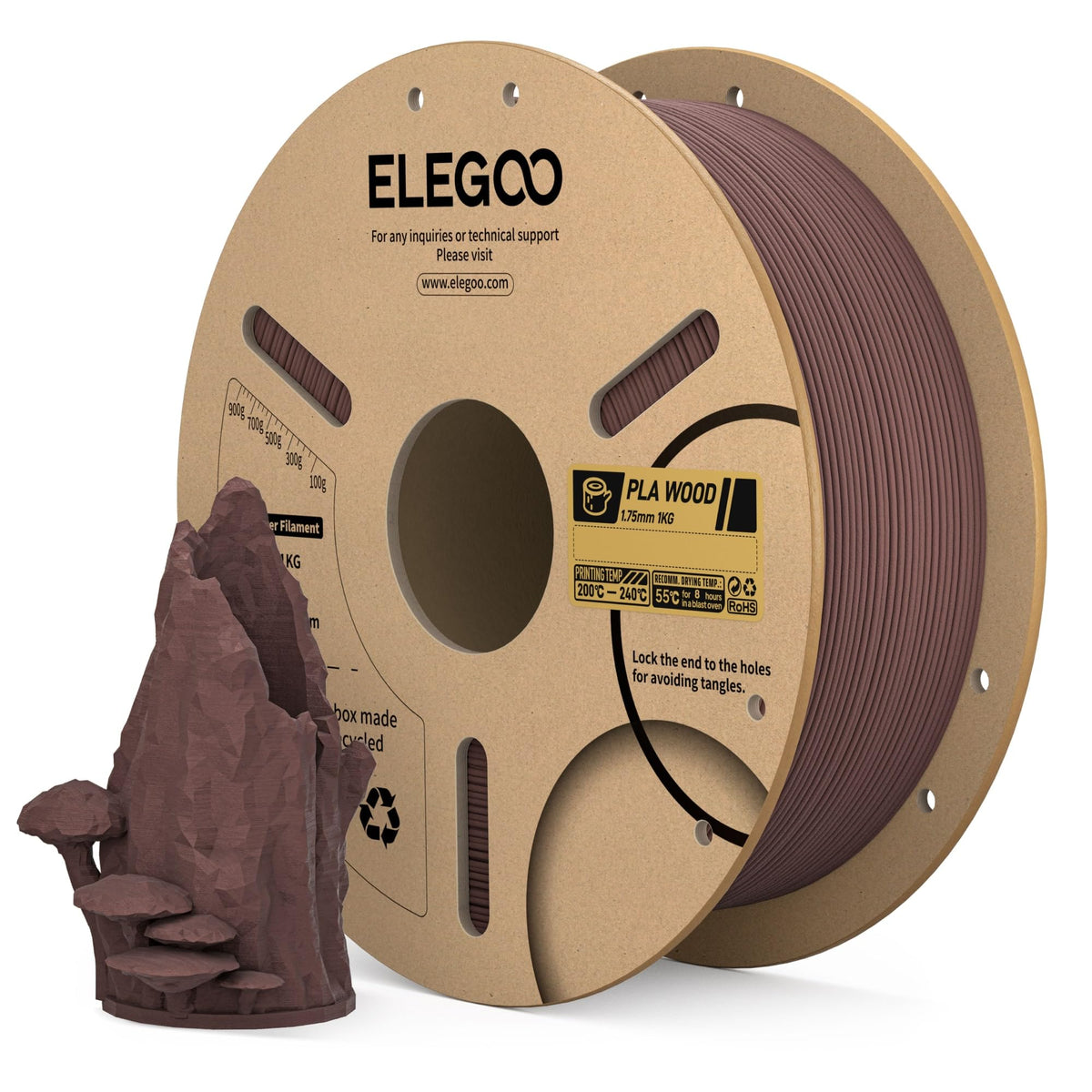 ELEGOO PLA 3D Printer Filament 1.75mm Bundle Multicolors 10KG