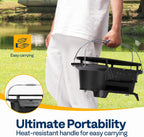 VIVOHOME Oval Cast Iron Grill with Interchangeable Grates & Griddle