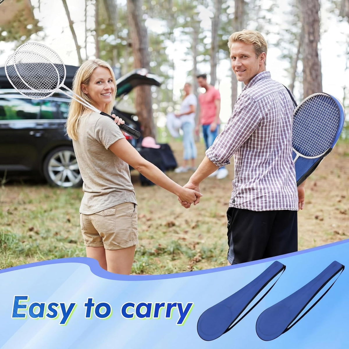 20/40 Pack Badminton Rackets Set with Shuttlecocks and Carrying Bags, Sturdy Lightweight Badminton Rackets Racquet for Adults Beginners Indoor Outdoor