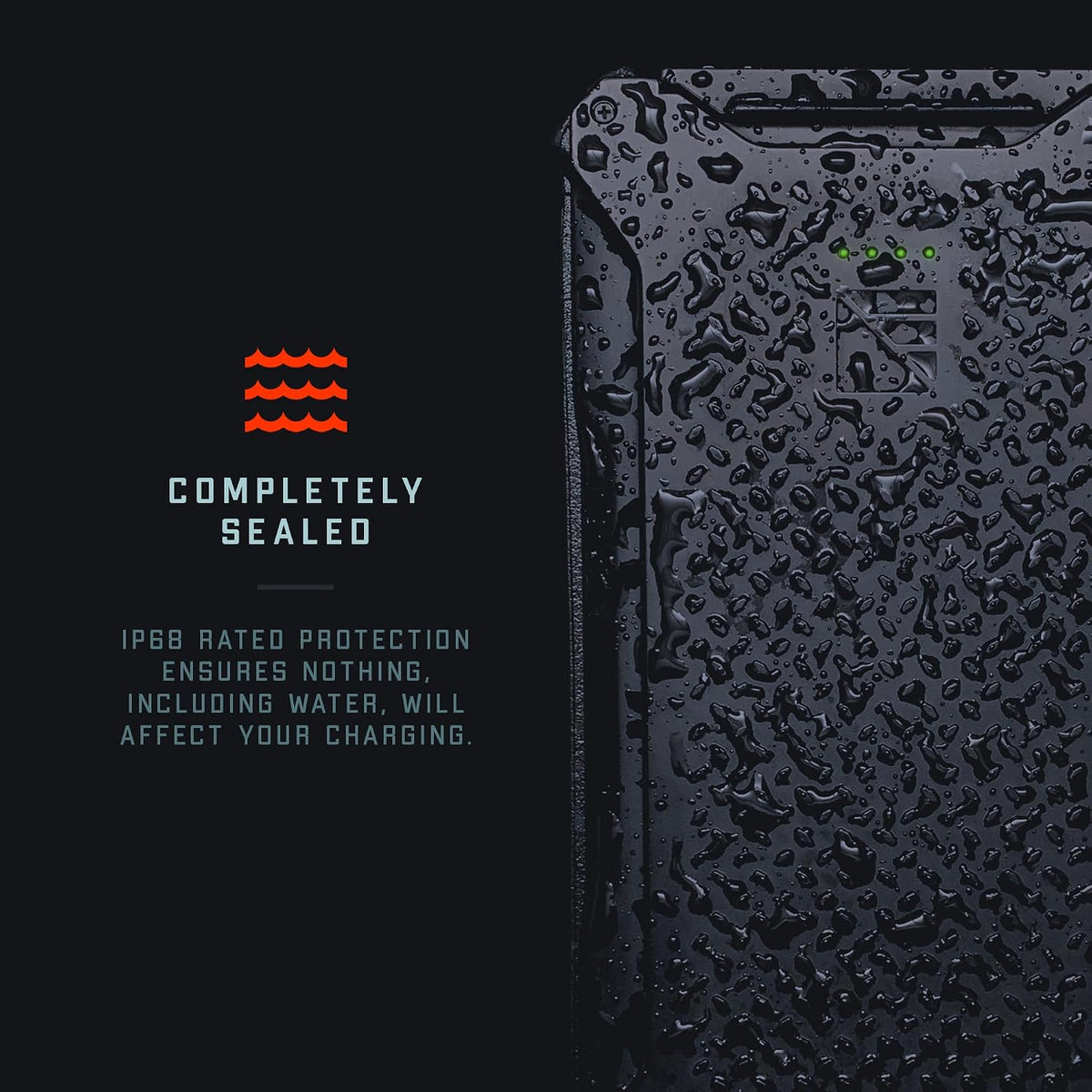 Dark Energy Poseidon Pro Indestructible Portable Charger | 10,000 mAh High Capacity | Fast Charging USB-C and USB-A Ports, Ultra-Durable Armor Flex, IP68 Waterproof, Made for Adventures Off The Grid