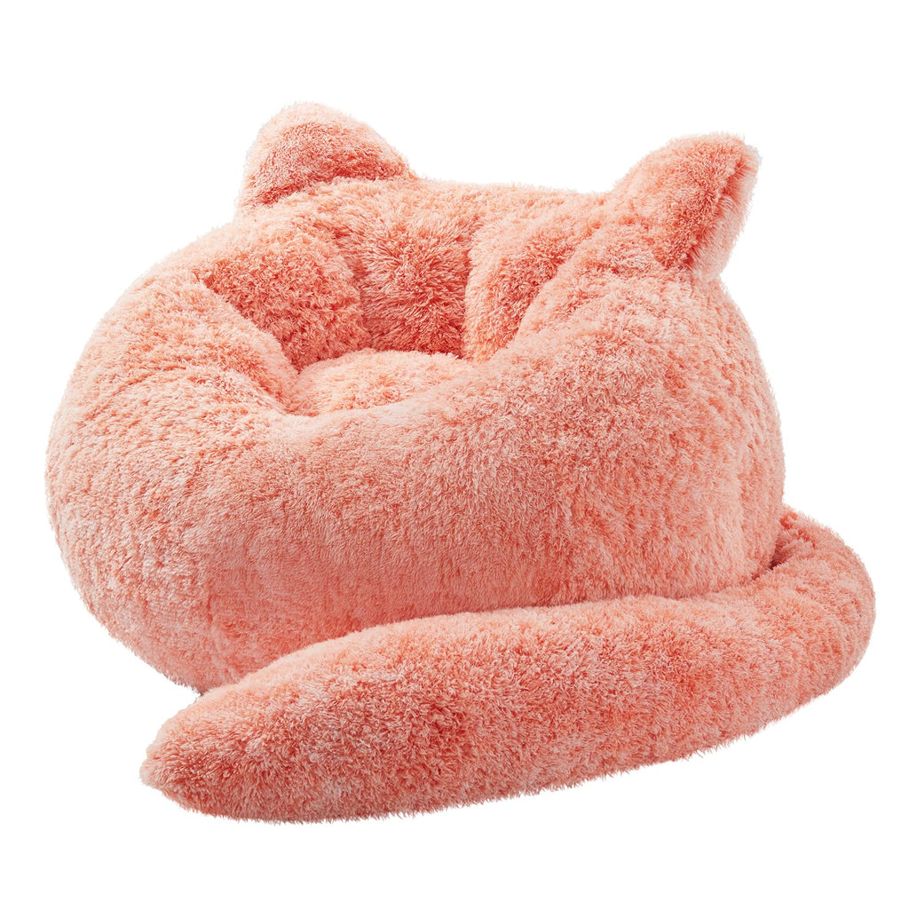 Bean Bag Chair for Adults Teens, Giant Faux Fur Cat Beanbag Sofa