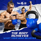 Yes4All Vinyl Kettlebell, 5–100 Lb Strength Training Kettlebell