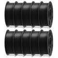 ANYCUBIC PLA Plus (PLA+), 3D Printer Filament 1.75mm Bundle, High Toughness, 1KG Spool, Black, White, Texture Grey, Pink, Red, Blue, Green, Orange, Yellow, Purple, 10KG in Total