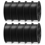 ANYCUBIC PLA Plus (PLA+), 3D Printer Filament 1.75mm Bundle, High Toughness, 1KG Spool, Black, White, Texture Grey, Pink, Red, Blue, Green, Orange, Yellow, Purple, 10KG in Total