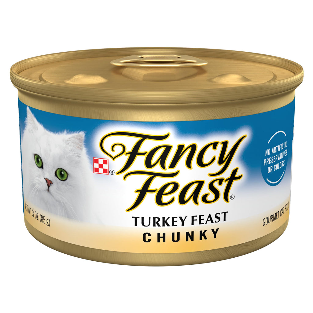 Fancy Feast Purina Gravy Lovers Poultry and Beef Grilled Gourmet Wet Cat Food Variety Pack - 3 oz. Cans,(Pack of 60)