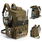 Goture Fishing Backpack with 4 Tackle Boxes,55L Tackle Backpack with Cooler