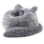 Bean Bag Chair for Adults Teens, Giant Faux Fur Cat Beanbag Sofa