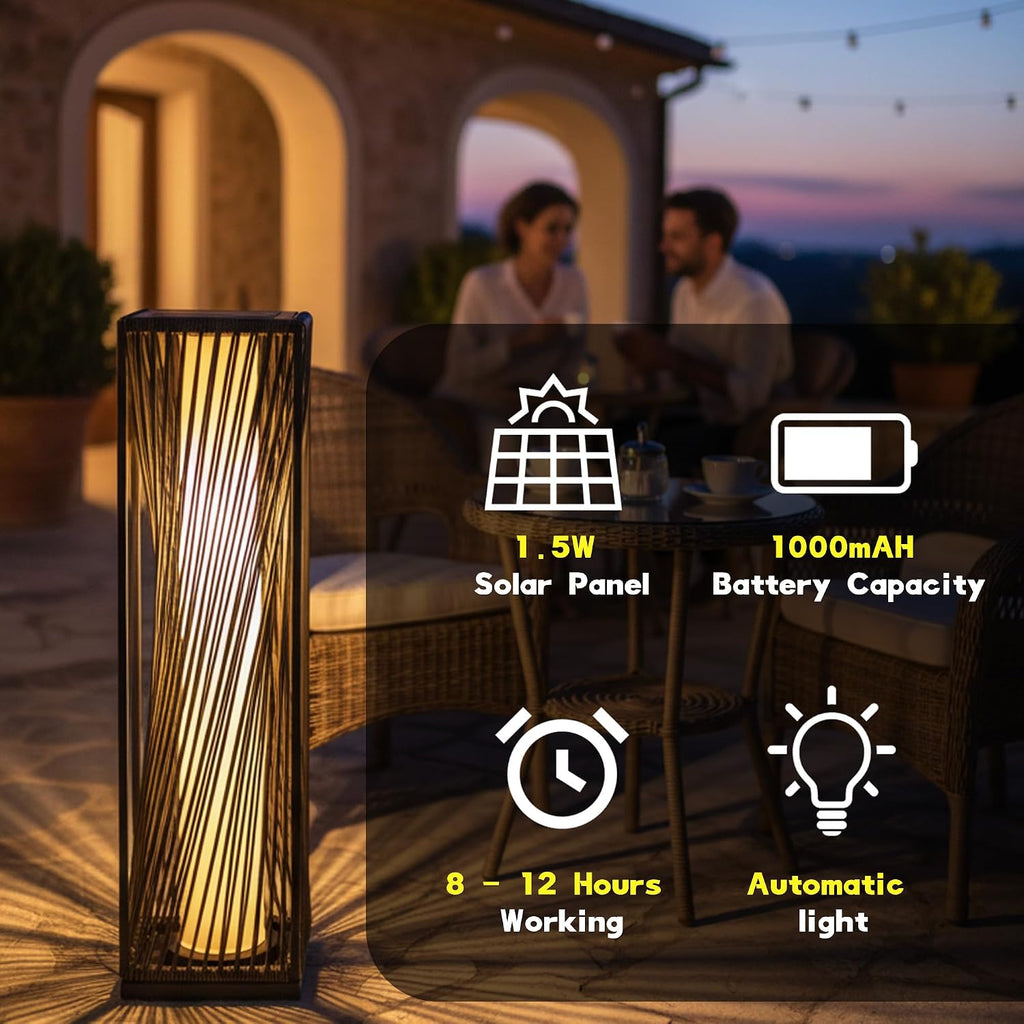EcoGreen Solar Lanterns Outdoor Waterproof, Solar Lights Outdoor for Patio