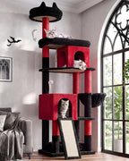 Globlazer S72 Heavy Duty Cat Trees for Large Cats 20 lbs+, Dark Gray