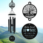 Large 44 Inch Wind Chime Personalized Retirement Wind Chimes Gift,Custom Wind Chimes for Retirement Gift,Outdoor Metal Wind Chime for Yard Garden Decor