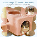 PAWZ Road Flower Cat Tree 72" Cat Tower with Condos&Hammock for Large Cats