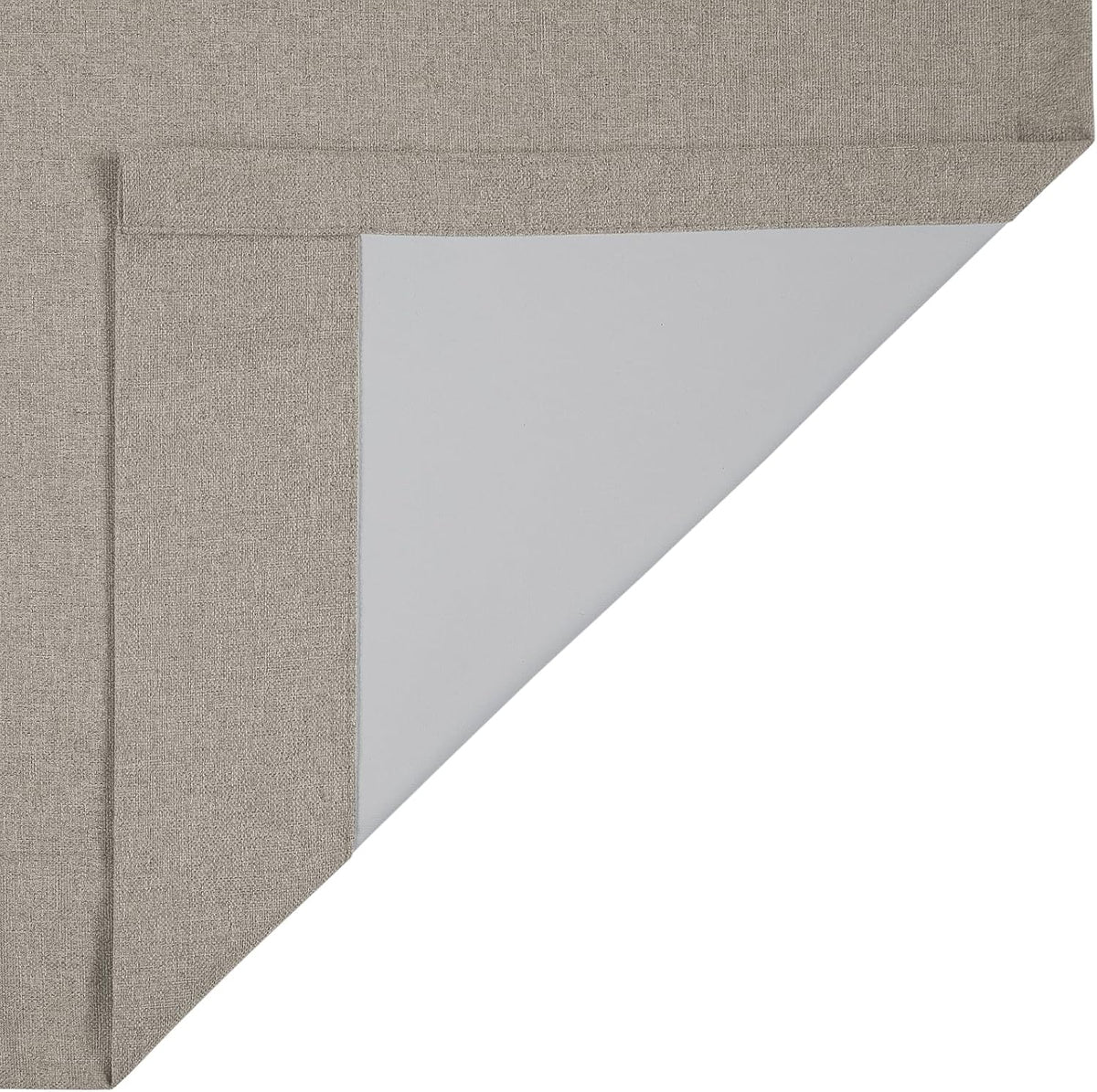 ChadMade 100% Blackout Window Drapes for Living Room, Rod Pocket Back Tab Hook Belt Flat Hooks Curtains for Bedroom Living Room Privacy Protect Curtains, Khaki, 2 Panels, 50 W x 168 L Inch