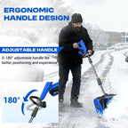 40V Electric Cordless Snow Shovel, 13 Inch Brushless Snow Blower with 2×4.0Ah Batteries & Fast Charger, 25FT Throw Distance Snow Shovel for Driveway, Patio, Deck, Walkway