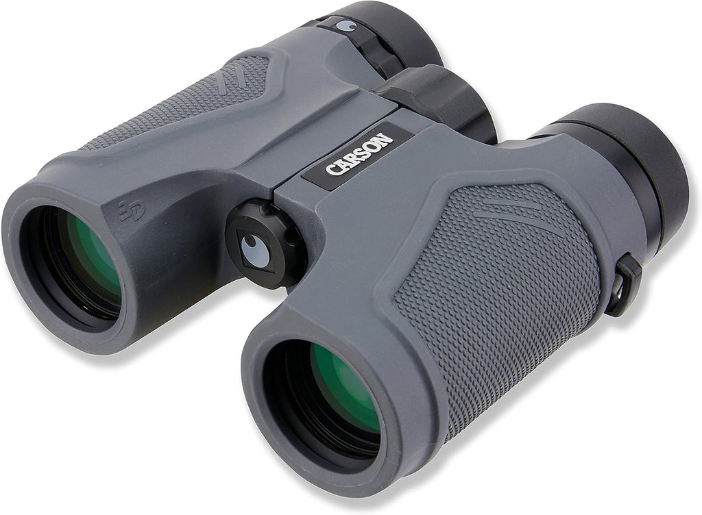 Carson 3D Series High Definition Waterproof Binoculars - Grey