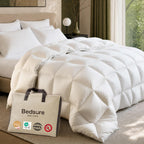 Bedsure PureWoven Feather Down Comforter King Size, All Season Duvet Insert