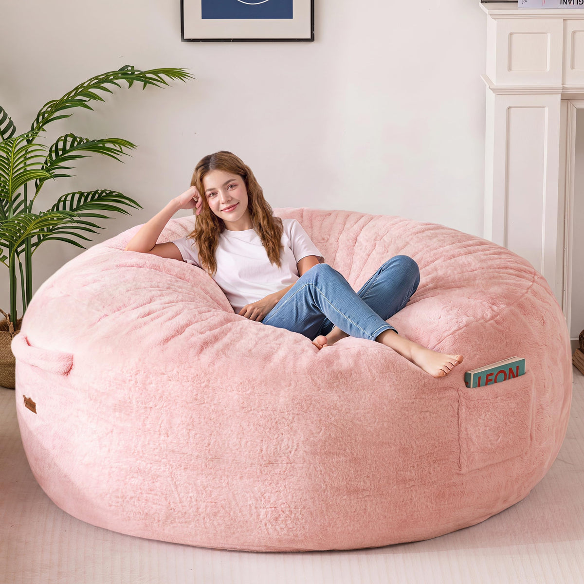 MAXYOYO Bean Bag Chair, Soft Bean Bag Sofa with Supportive Foam Filling