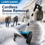 Battery Powered Snow Shovel Portable Snow Blower 3.0AH-Blue