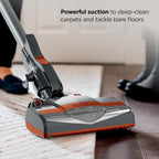 Shark HV302 Rocket Pet Corded Stick Vacuum, Lightweight with Swivel Steering for Carpets & Hard Floors, Converts to Hand Vacuum, Includes Crevice Tool, Pet Multi-Tool & Precision Duster, Orange