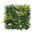 ECOOPTS 20"x20" Faux Ivy Privacy Fence Screen Artificial Boxwood Panels Topiary Hedge Plants for Indoor Outdoor Decoration, #16 Mixed Leaves, 15 Packs