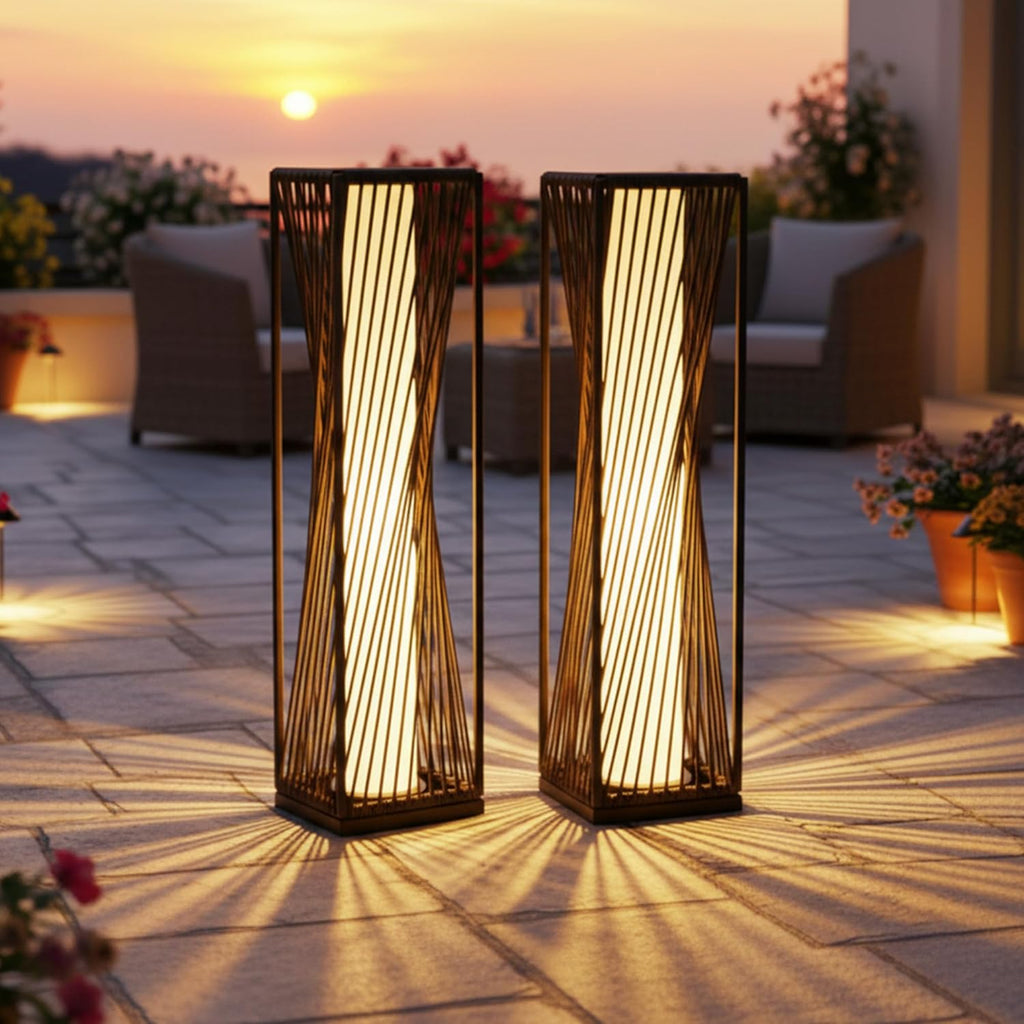 EcoGreen Solar Lanterns Outdoor Waterproof, Solar Lights Outdoor for Patio
