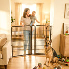 FXW Dog Gate, Extra Wide Adjustable for Openings Up to 165", 32" H