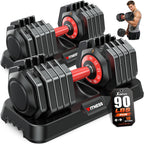 XDDIAS Adjustable Dumbbell Set for Home Gym Strength Training