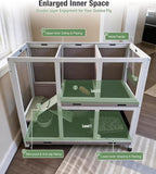 44" L Large Two-Tier Guinea Pig Cages with Anti-Chew Ramp