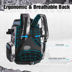 Piscifun Fishing Tackle Backpack, 42L Rod & Box Carrier, Waterproof