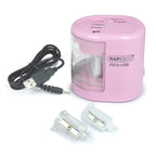 Rapesco 1447 Automatic Electric USB/Battery Pencil Sharpener, Power Blue