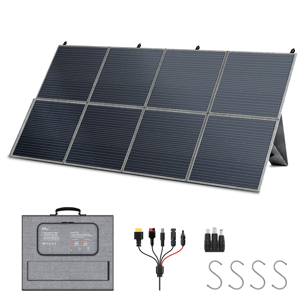 400W Portable Solar Panel for Power Station, Foldable Solar Panels