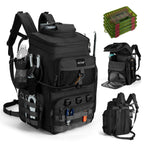 Goture Fishing Backpack with 4 Tackle Boxes,55L Tackle Backpack with Cooler