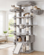 Heybly Cat Tree, 71-Inch-Tall Tower for Indoor Cats with 2 Perches HCT034G