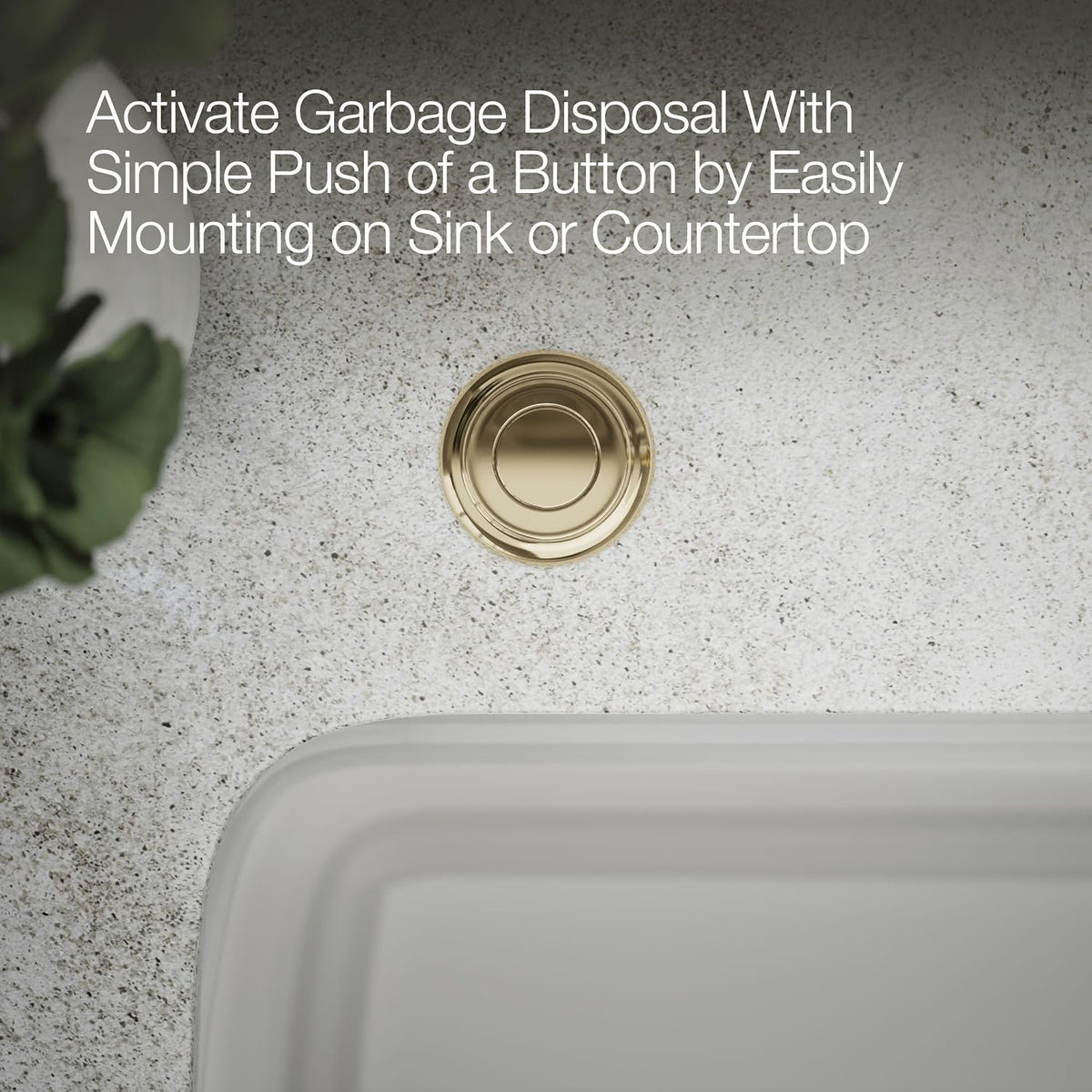 Kohler K35723-AF Garbage Disposal Air Switch Kit Vibrant French Gold