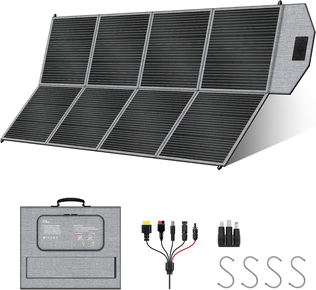 400W Portable Solar Panel for Power Station, Foldable Solar Panels