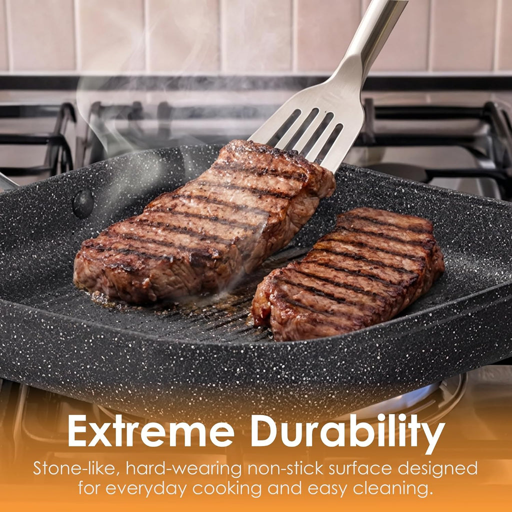 Cuisine::pro Ironroc Cookware Set, Non-Stick, Toxin-Free, 6 Piece