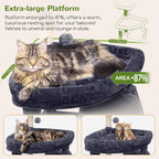 Globlazer Giant Cat Tree for Indoor Large Cats, 83in, F83, Dark Grey