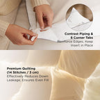 Bedsure PureWoven Feather Down Comforter King Size, All Season Duvet Insert
